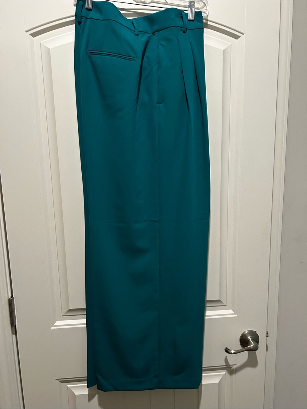 Stylist Wide Leg Teal Pants